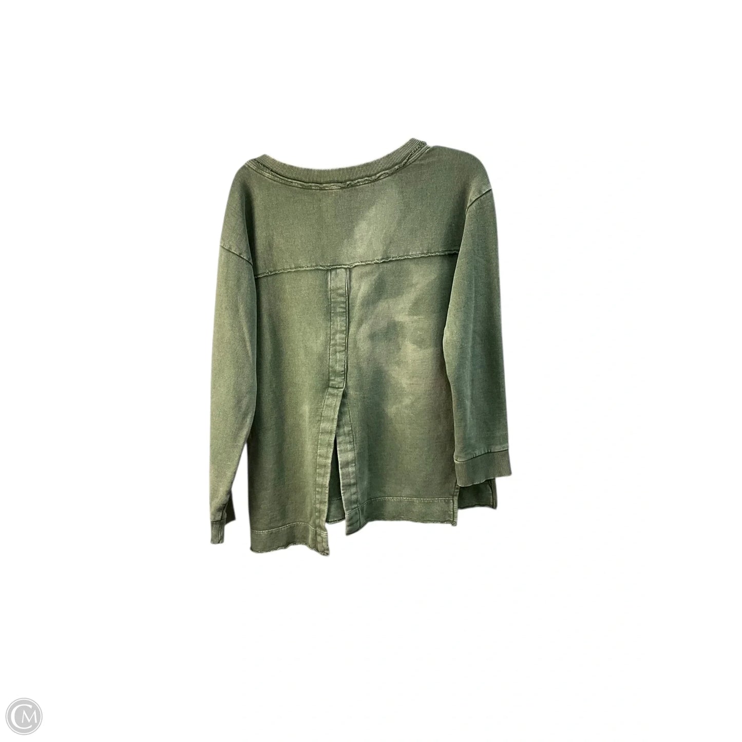 Top Long Sleeve By Pilcro In Green, Size: M