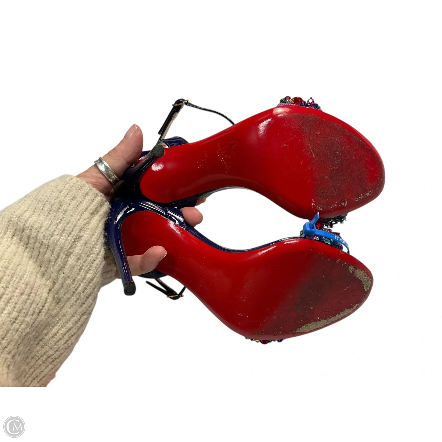 Shoes Luxury Designer By Louis Vuitton In Blue, Size: 6