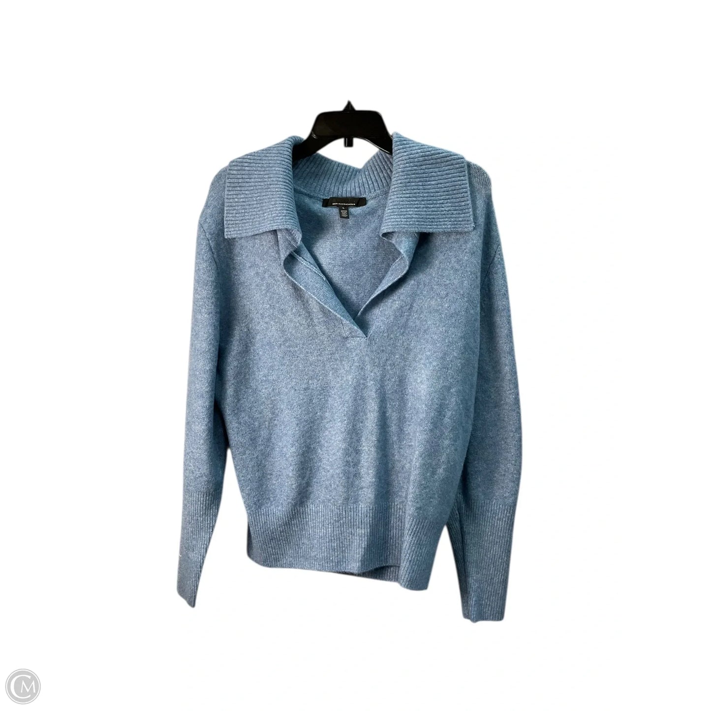 Sweater Cashmere By White House Black Market In Blue, Size: L