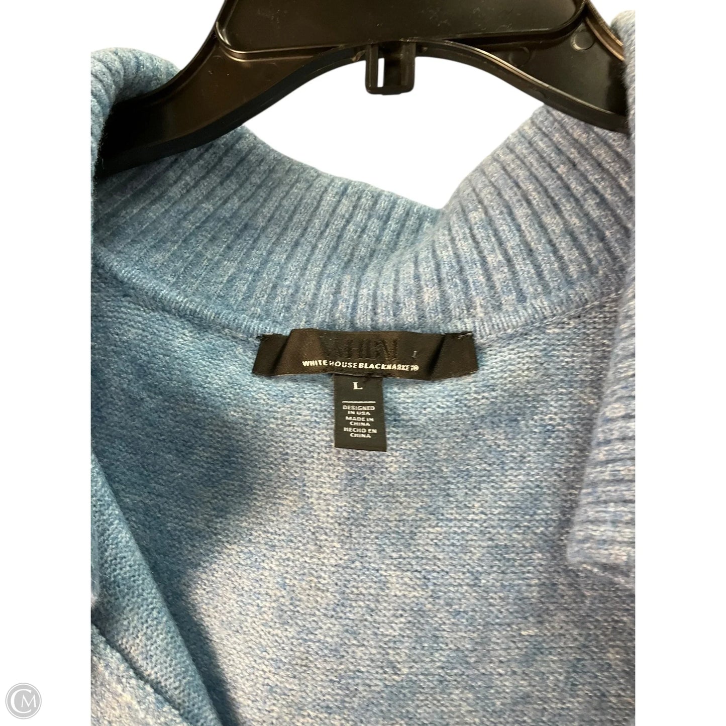 Sweater Cashmere By White House Black Market In Blue, Size: L
