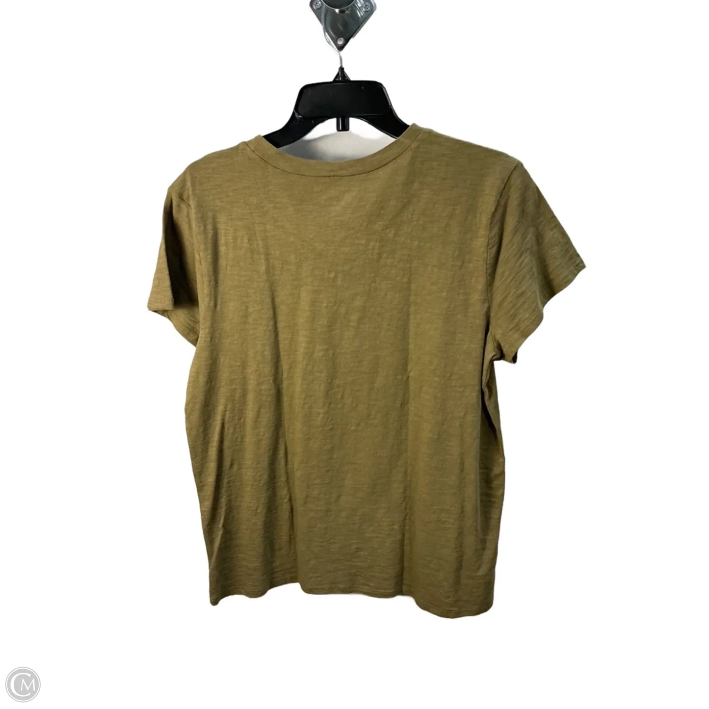 Top Short Sleeve Basic By Loft In Green, Size: L