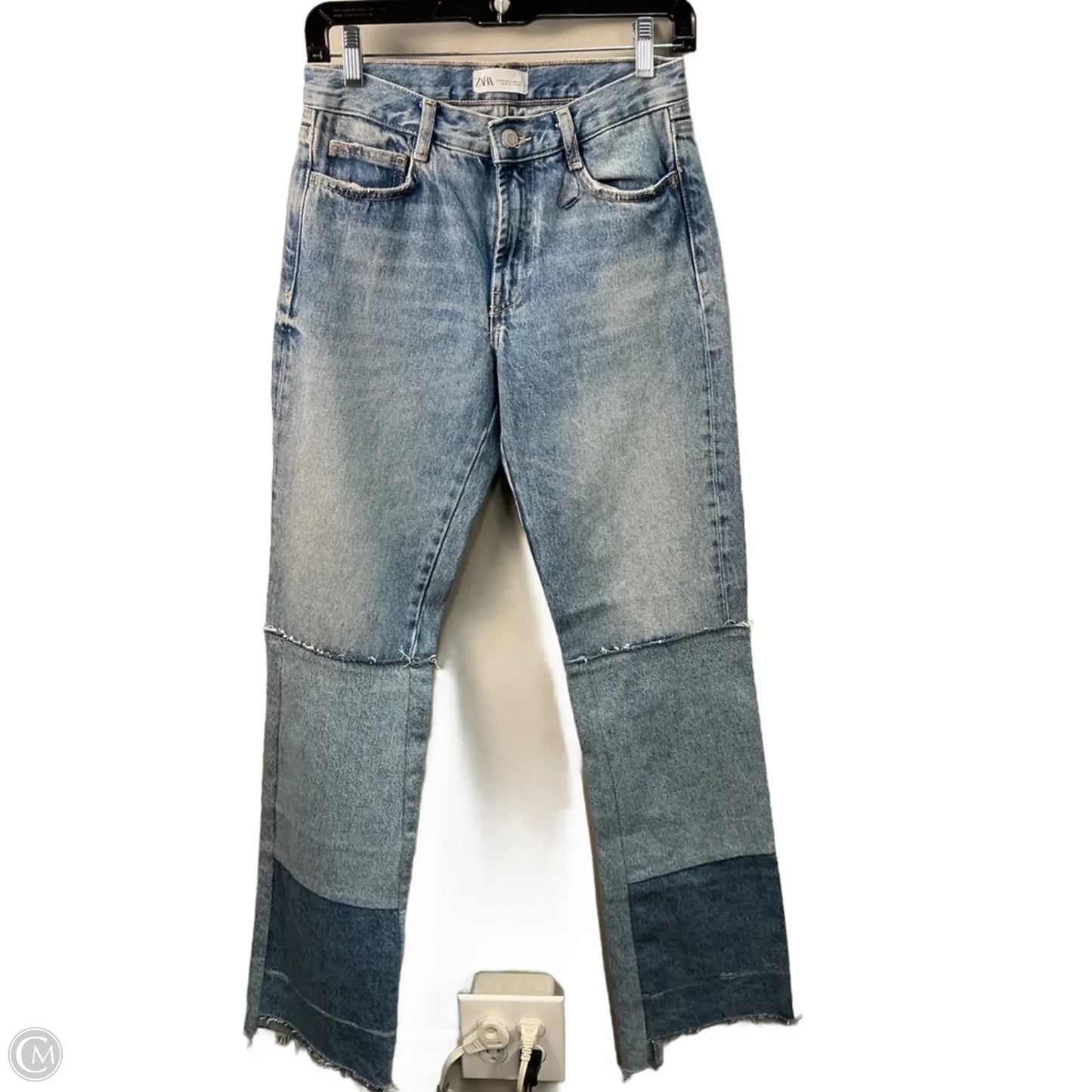 Jeans Cropped By Zara In Blue, Size: 2