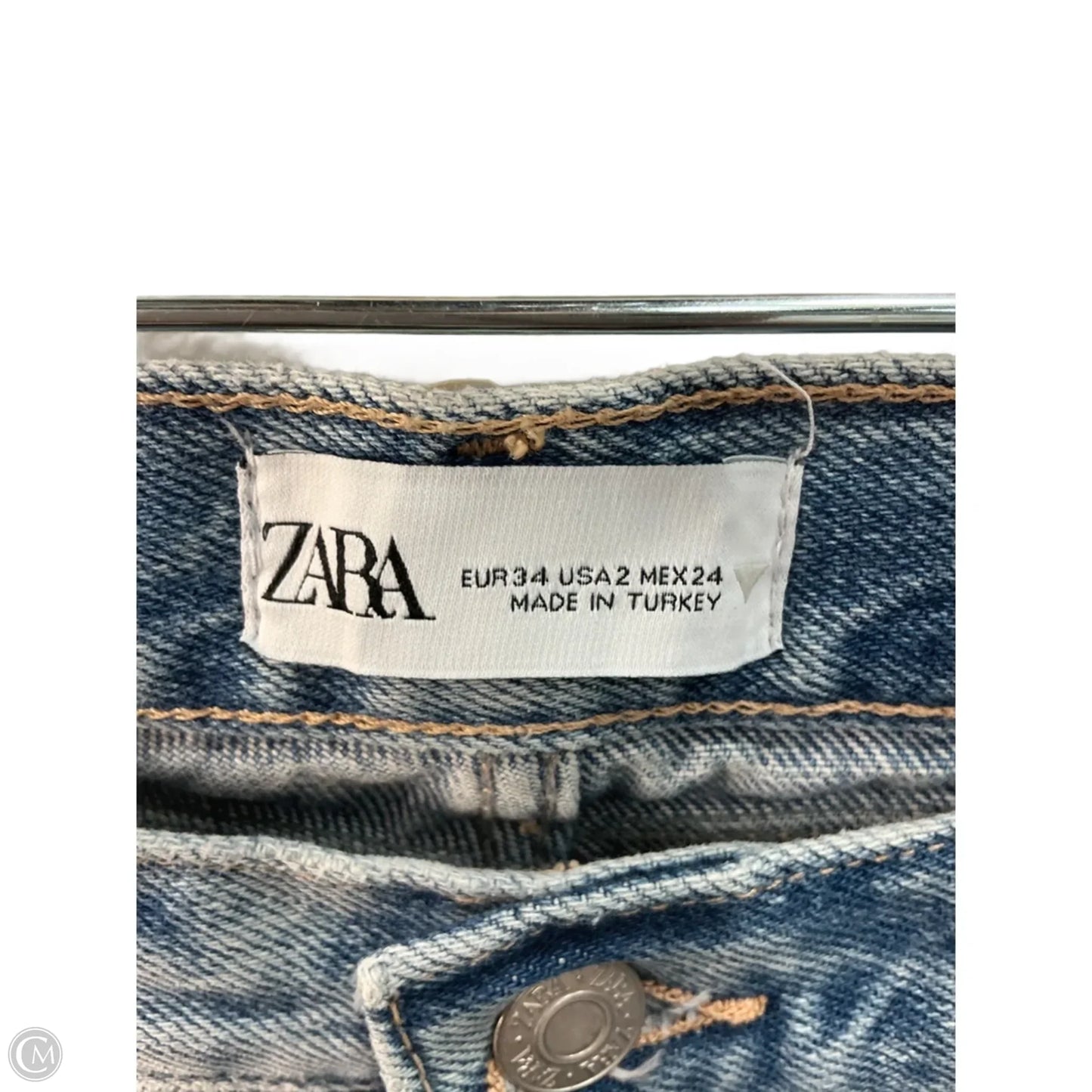 Jeans Cropped By Zara In Blue, Size: 2