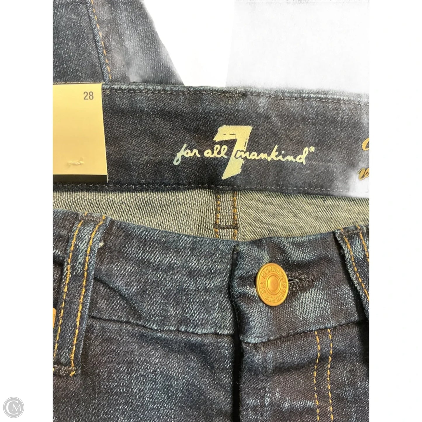 Jeans Straight By 7 For All Mankind In Blue, Size: 6