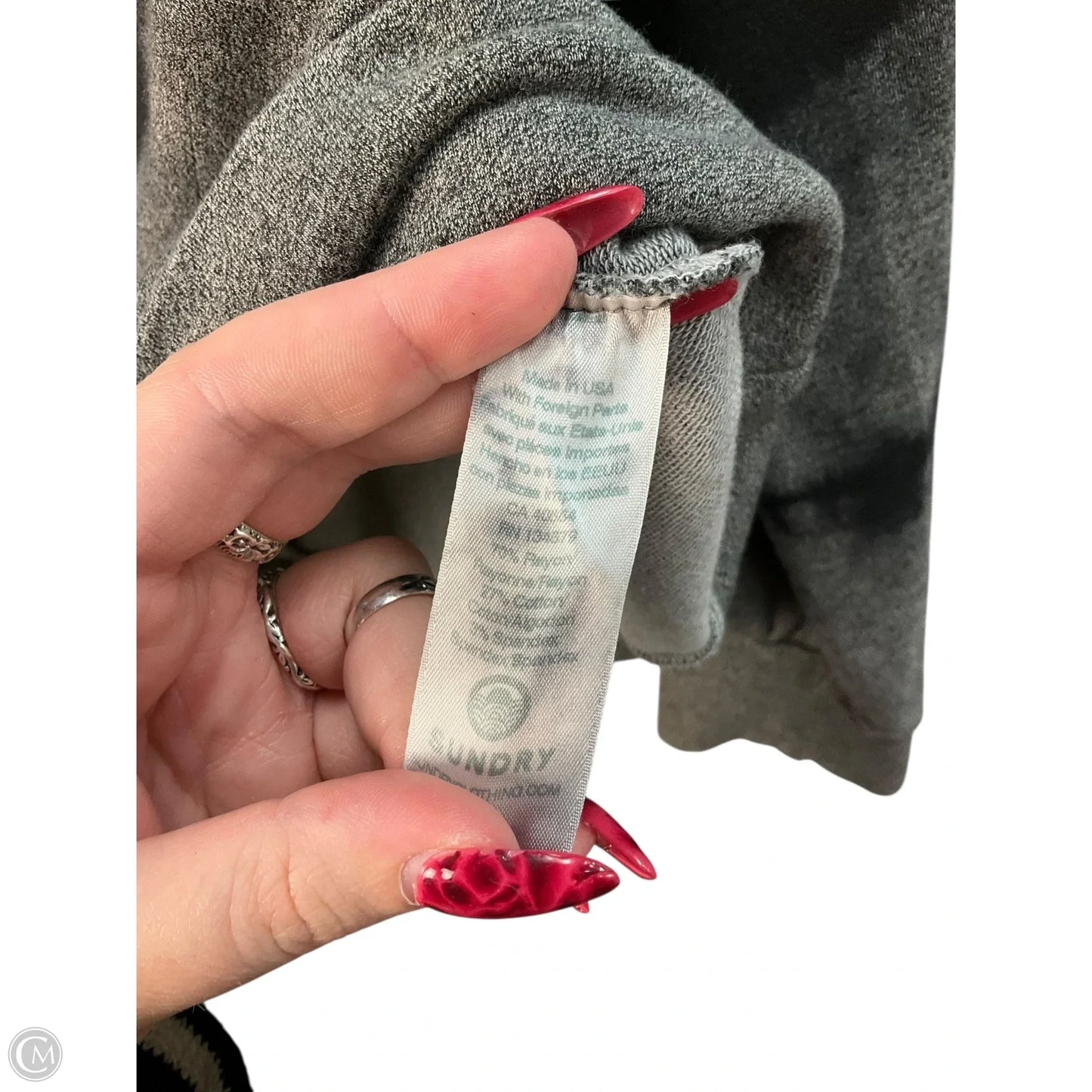 Top Long Sleeve By Sundry In Grey, Size: M