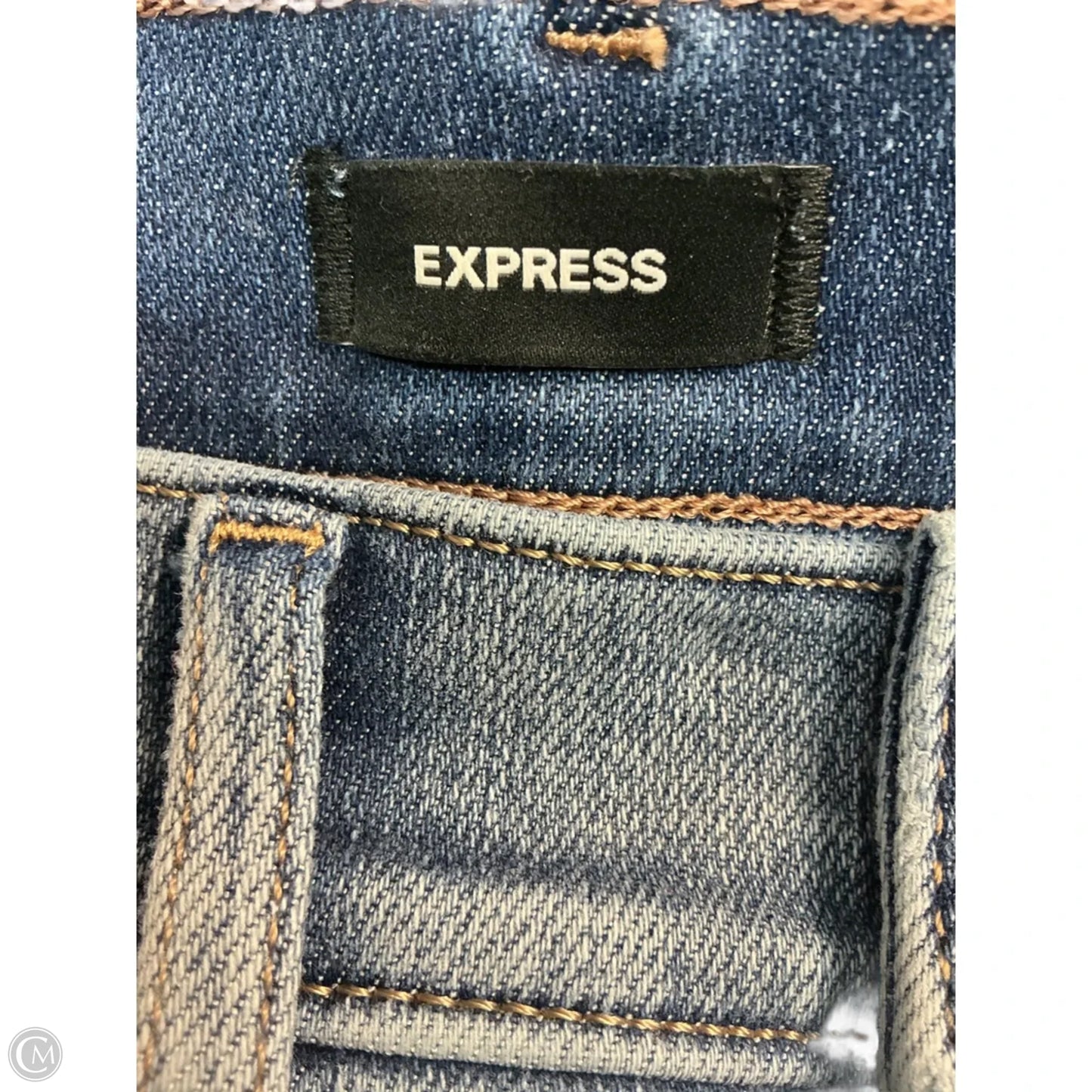 Jeans Straight By Express In Blue, Size: 6