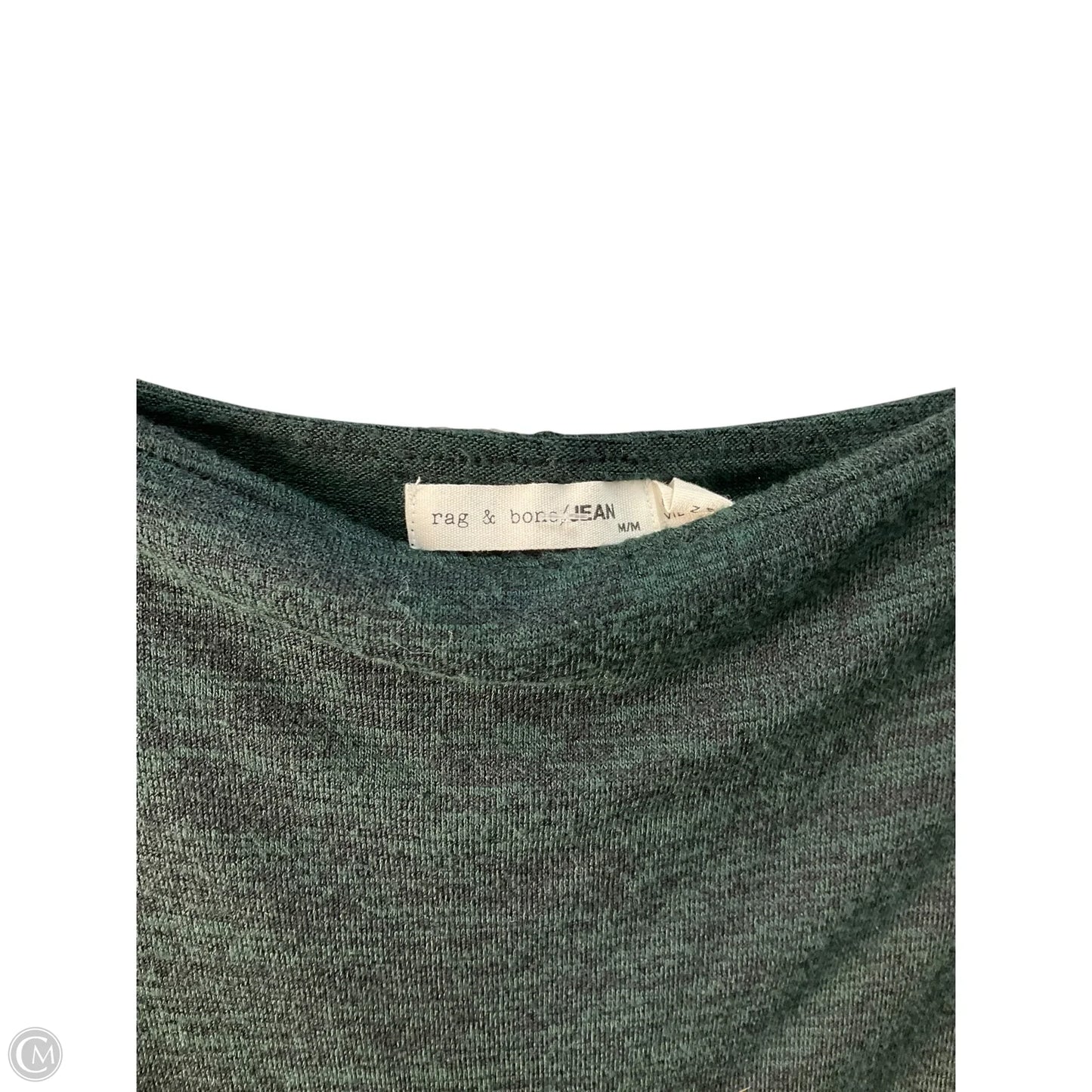 Top Long Sleeve By Rag And Bone In Green, Size: M