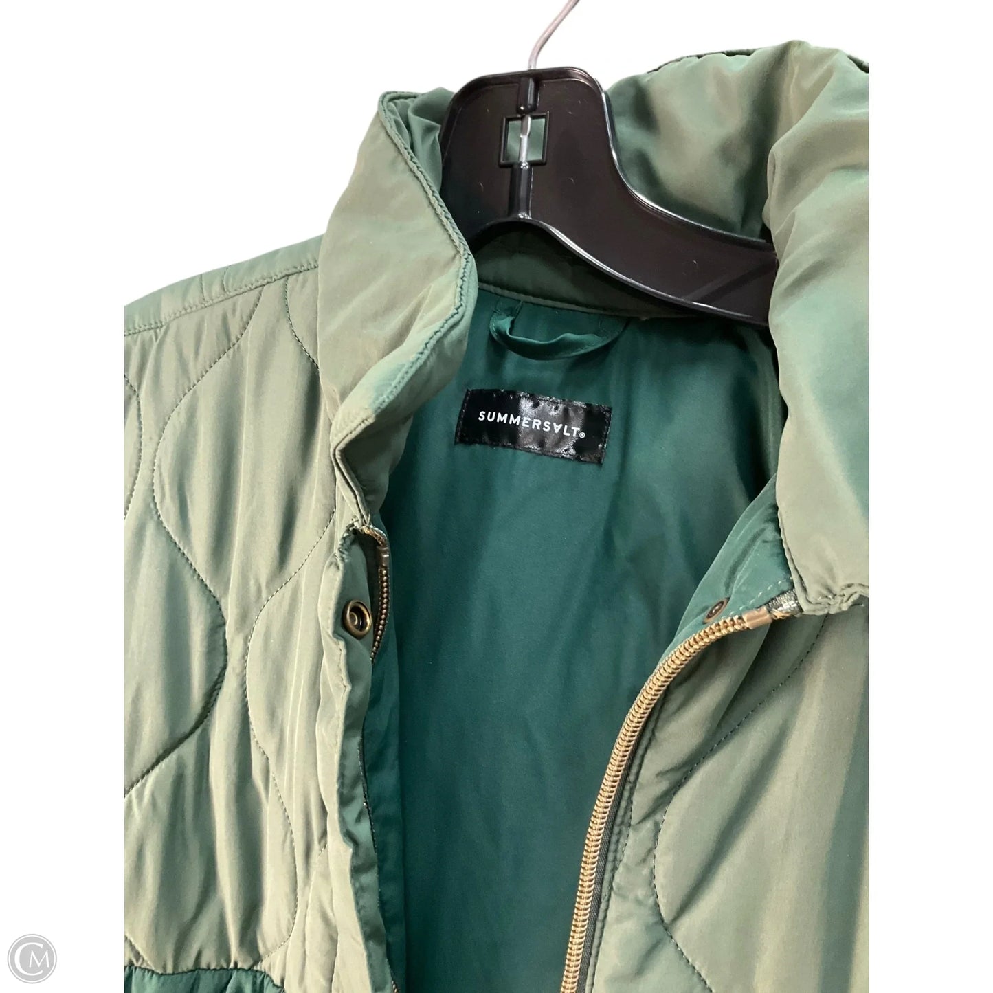 Jacket Puffer & Quilted By Summersalt In Green, Size: M