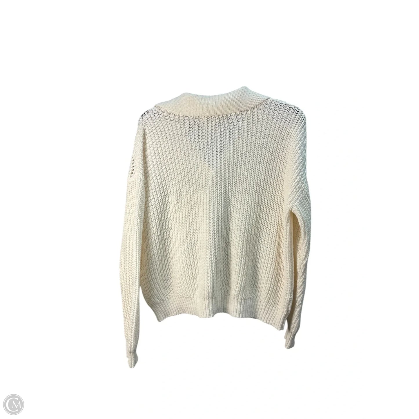 Sweater By Loft In Cream, Size: S