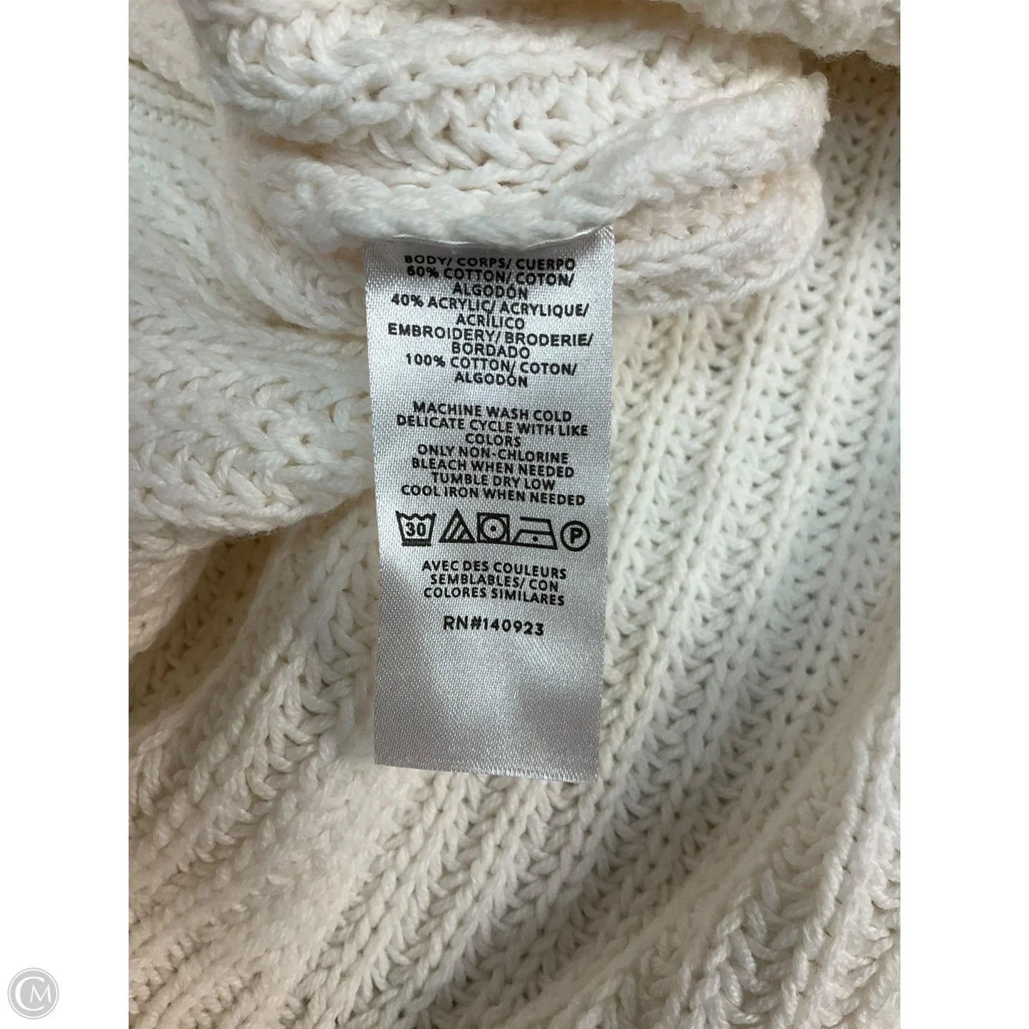 Sweater By Loft In Cream, Size: S