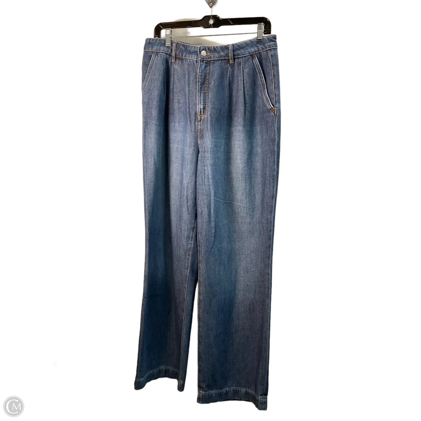 Pants Wide Leg By Loft In Blue, Size: 10