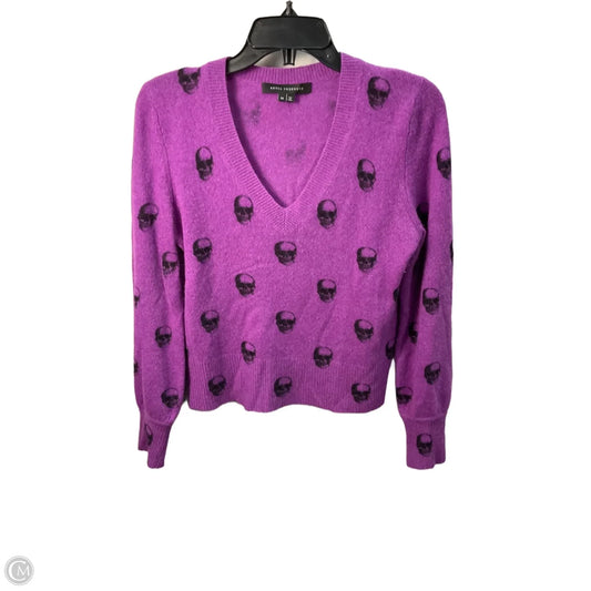 Sweater Cashmere By Clothes Mentor In Purple, Size: Xs