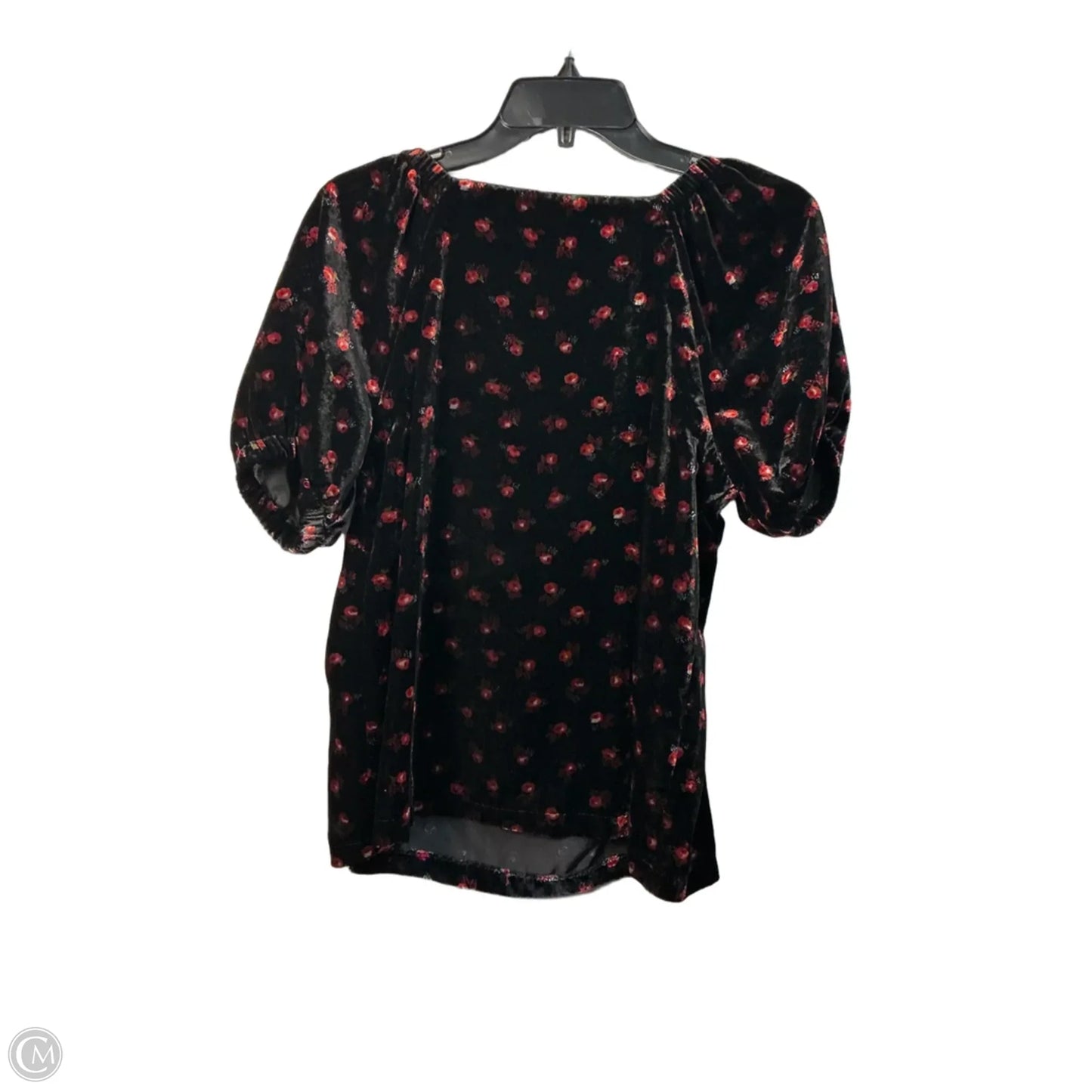 Top Short Sleeve By Loft In Black, Size: S