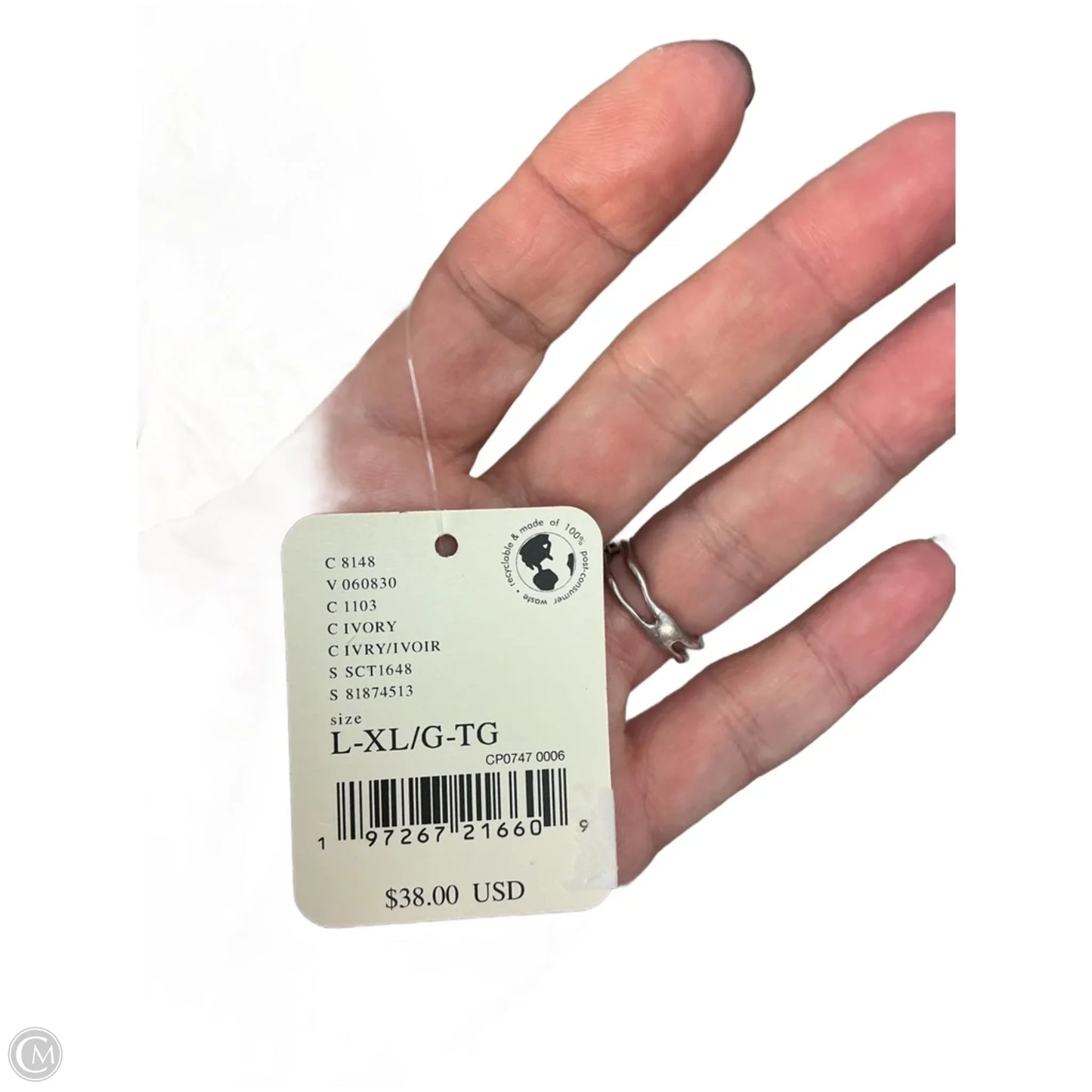 Tank Top By Free People In White, Size: L