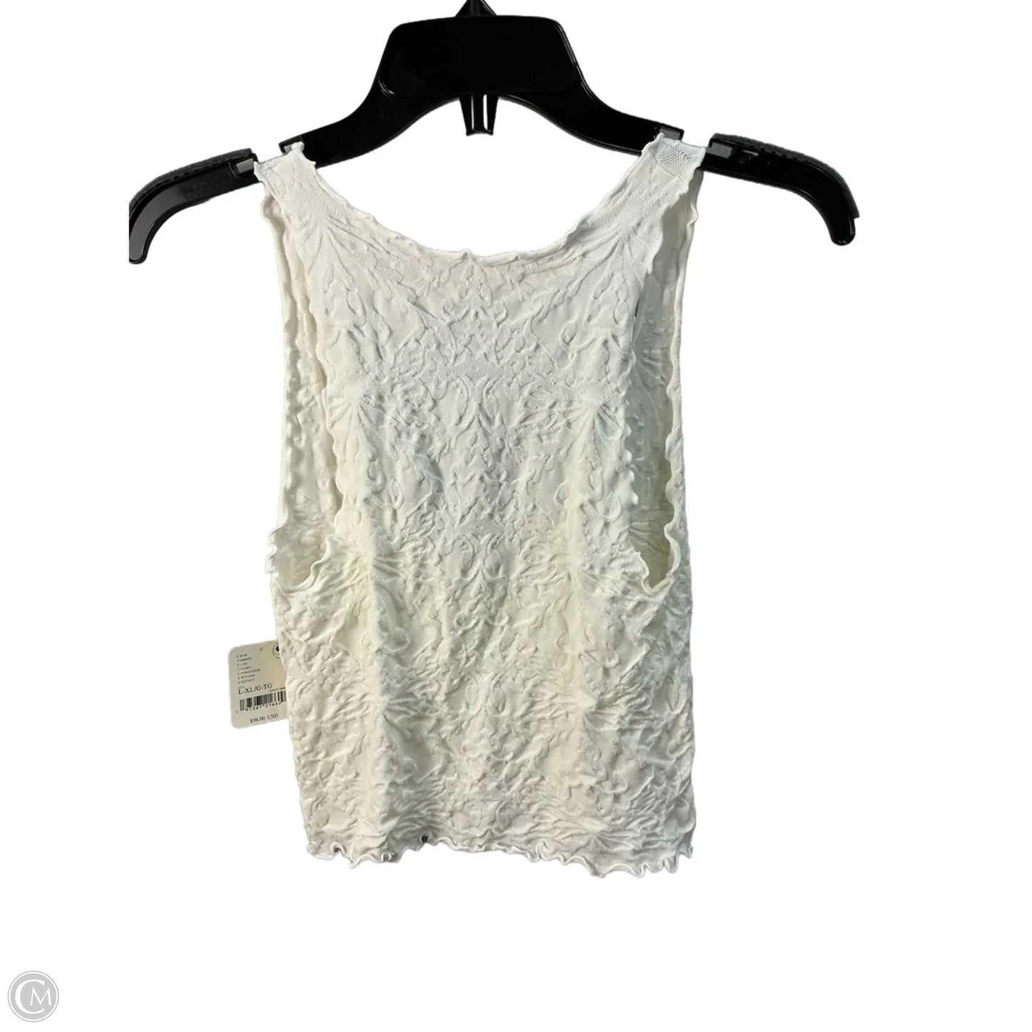 Tank Top By Free People In White, Size: L