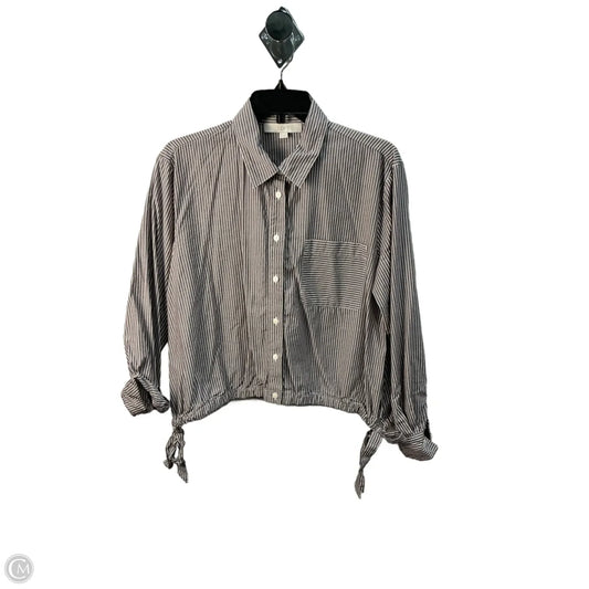 Top Long Sleeve By Loft In Brown, Size: M