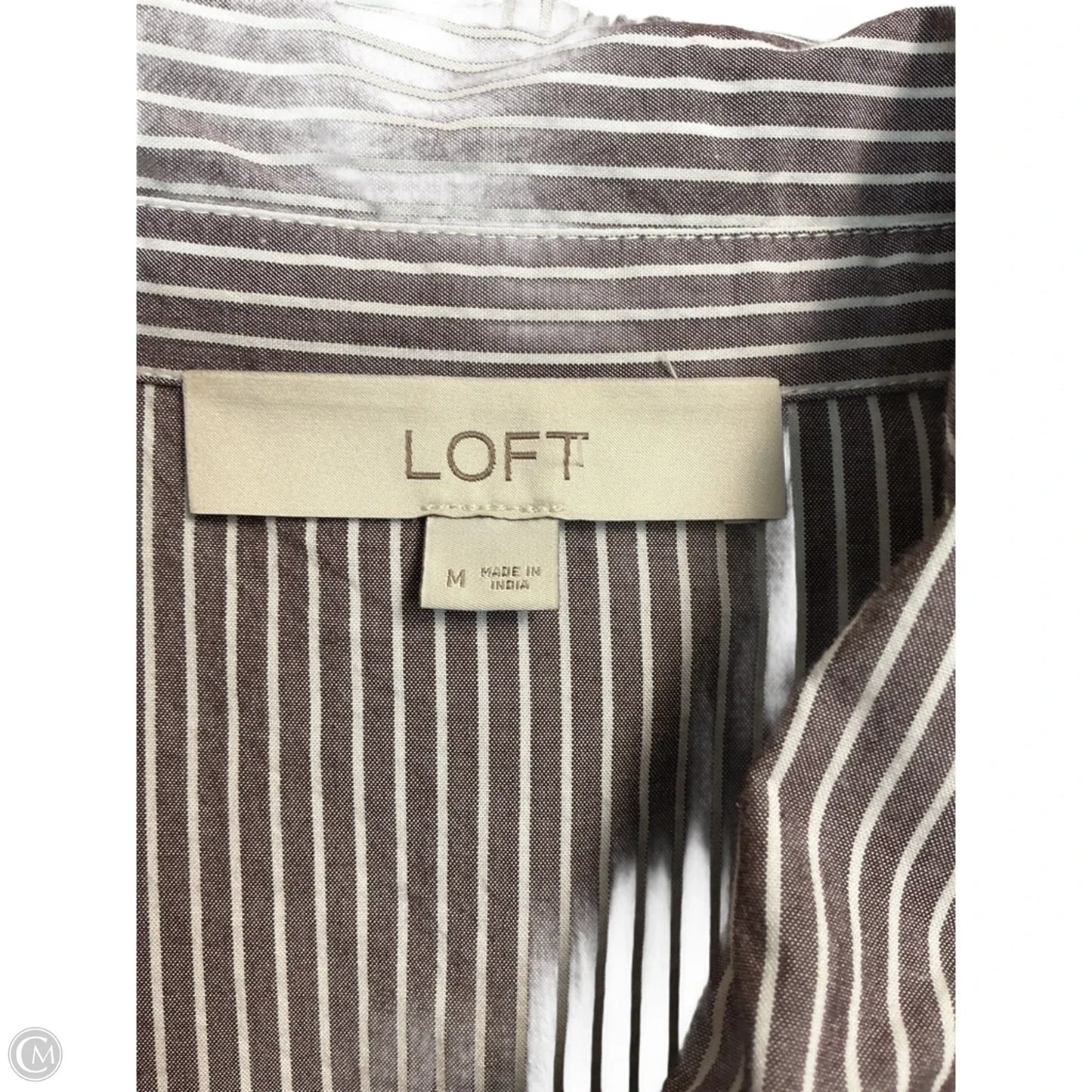 Top Long Sleeve By Loft In Brown, Size: M