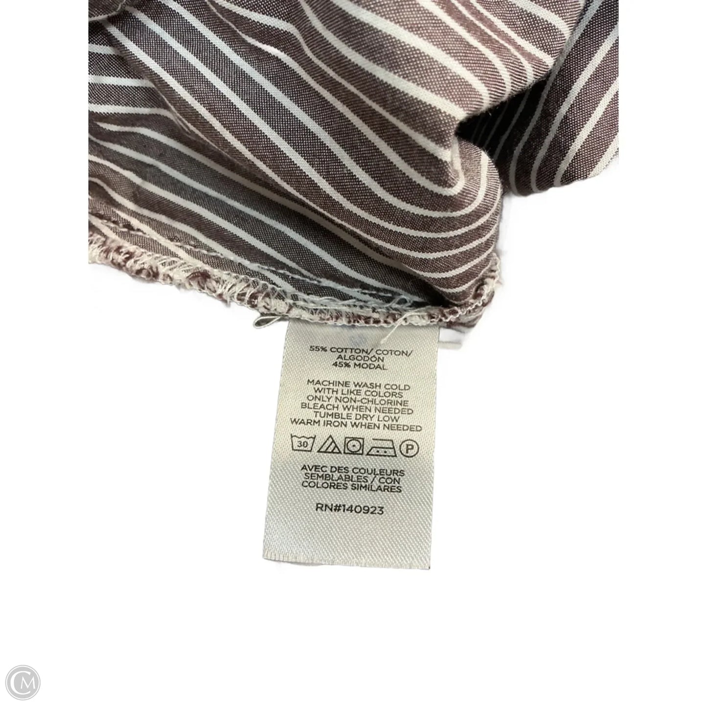 Top Long Sleeve By Loft In Brown, Size: M