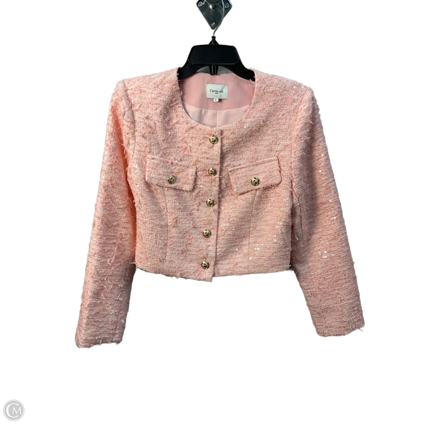 Blazer By Clothes Mentor In Pink, Size: S