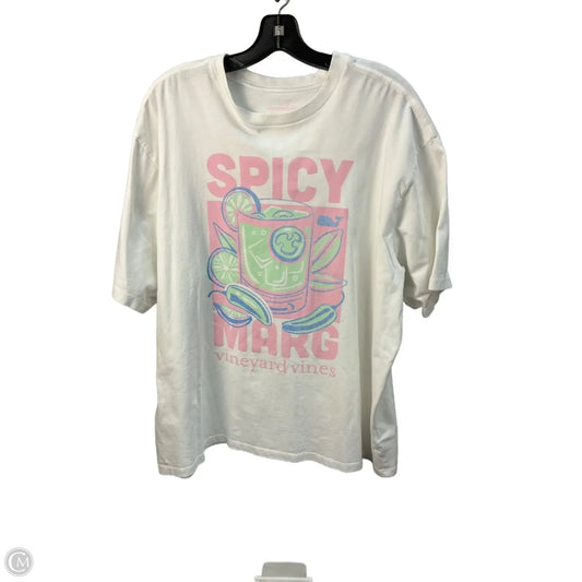 Top Short Sleeve Basic By Vineyard Vines In White, Size: 18