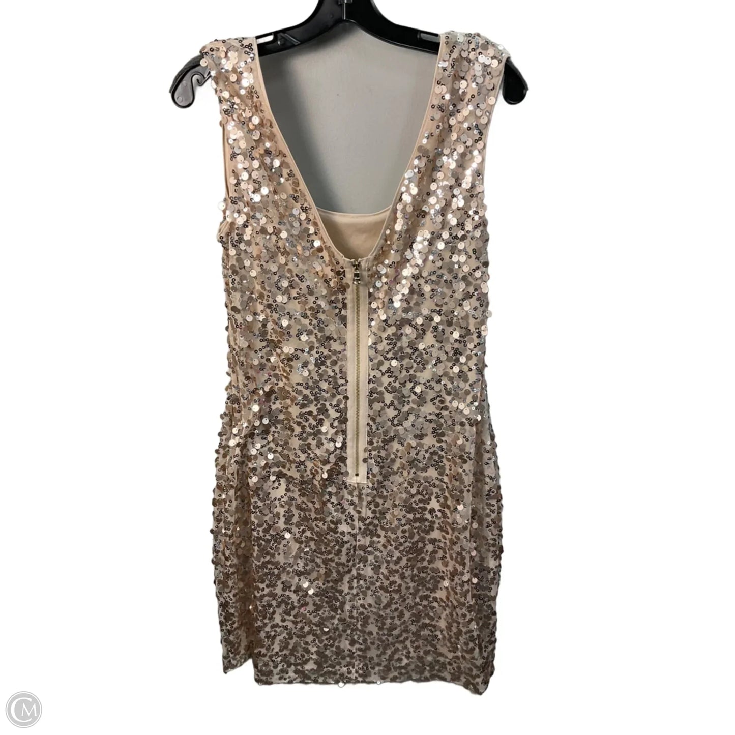 Dress Party Midi By Guess In Gold, Size: L