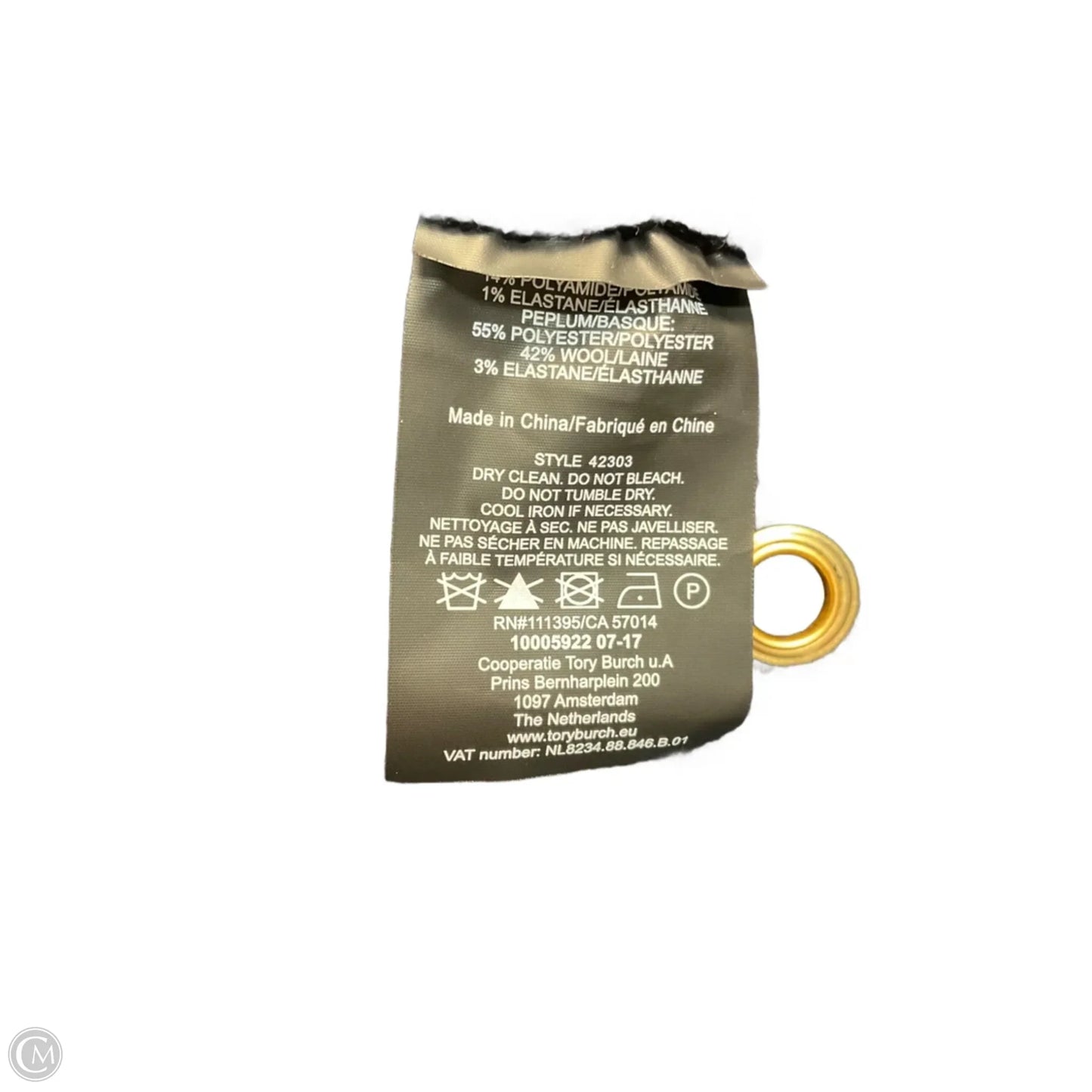 Dress Designer By Tory Burch In Blue, Size: M