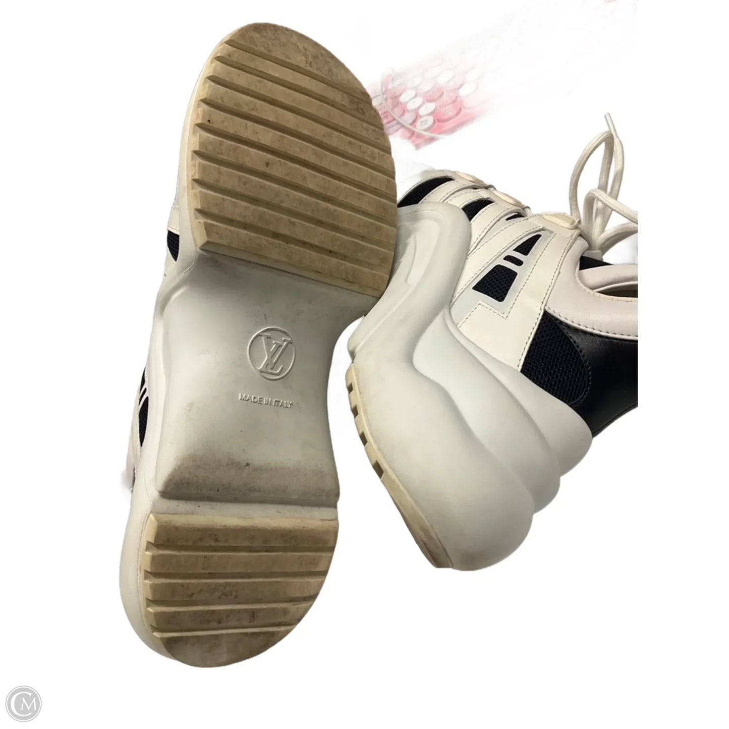 Shoes Luxury Designer By Louis Vuitton In White, Size: 9