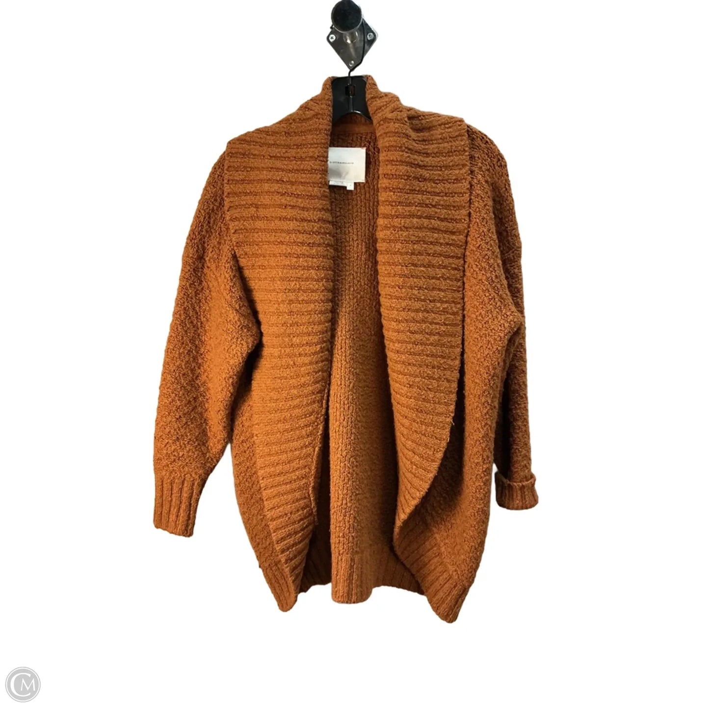 Sweater Cardigan By Anthropologie In Orange, Size: S