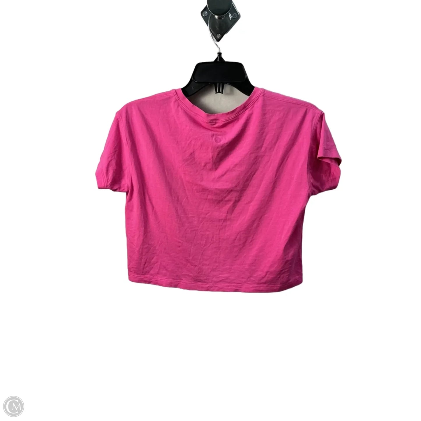 Athletic Top Short Sleeve By Lululemon In Pink, Size: Xs