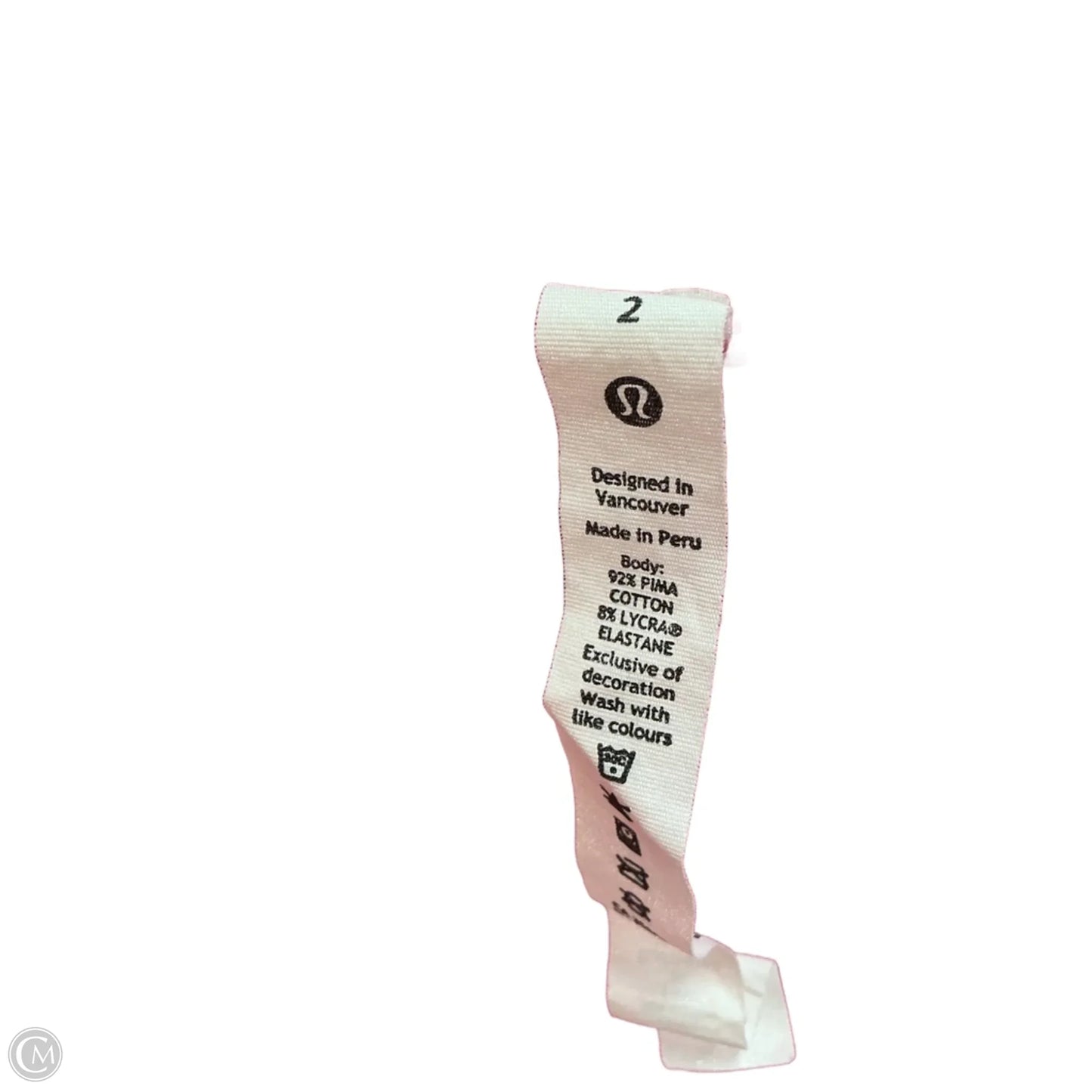 Athletic Top Short Sleeve By Lululemon In Pink, Size: Xs