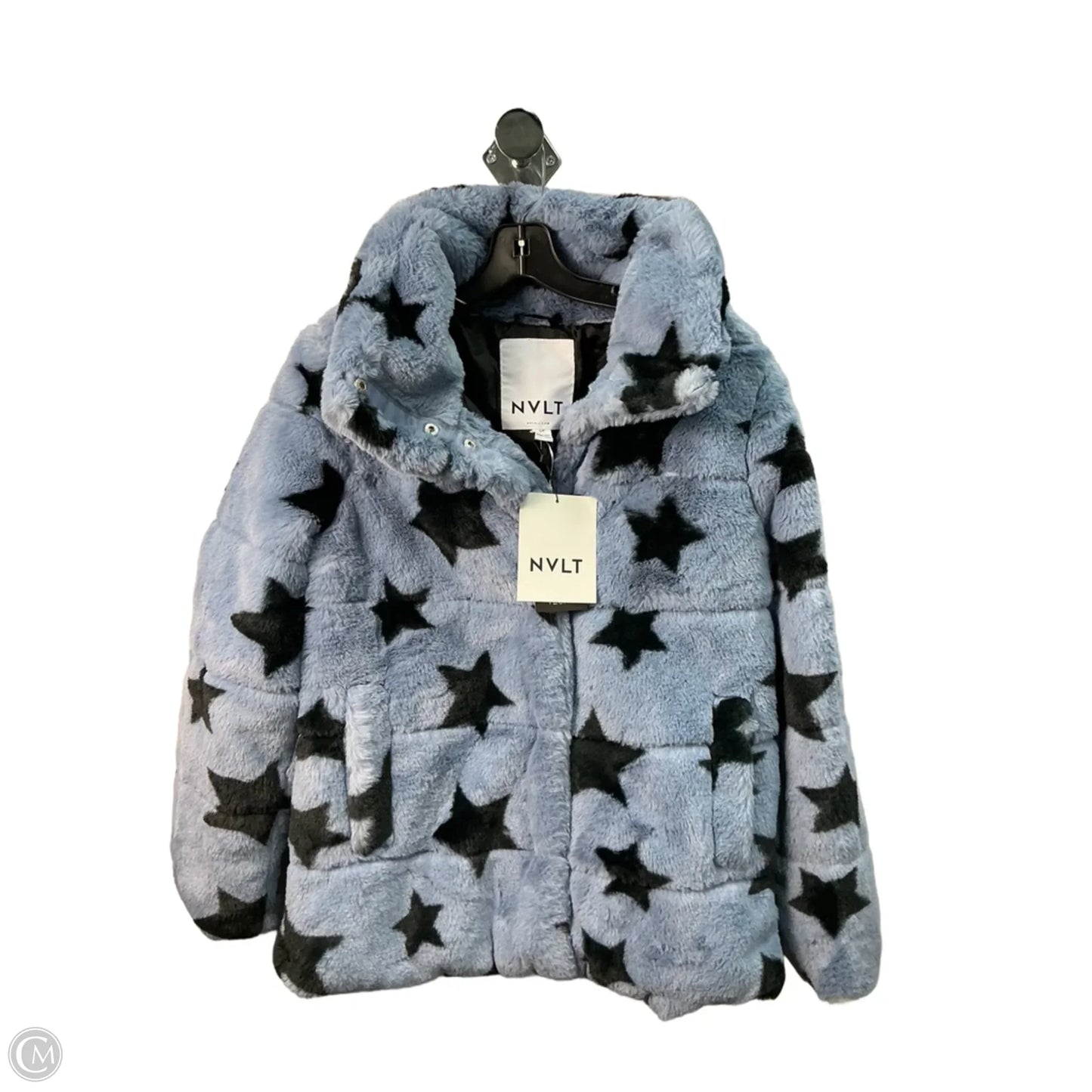 Jacket Faux Fur & Sherpa By Nordstrom In Blue, Size: S