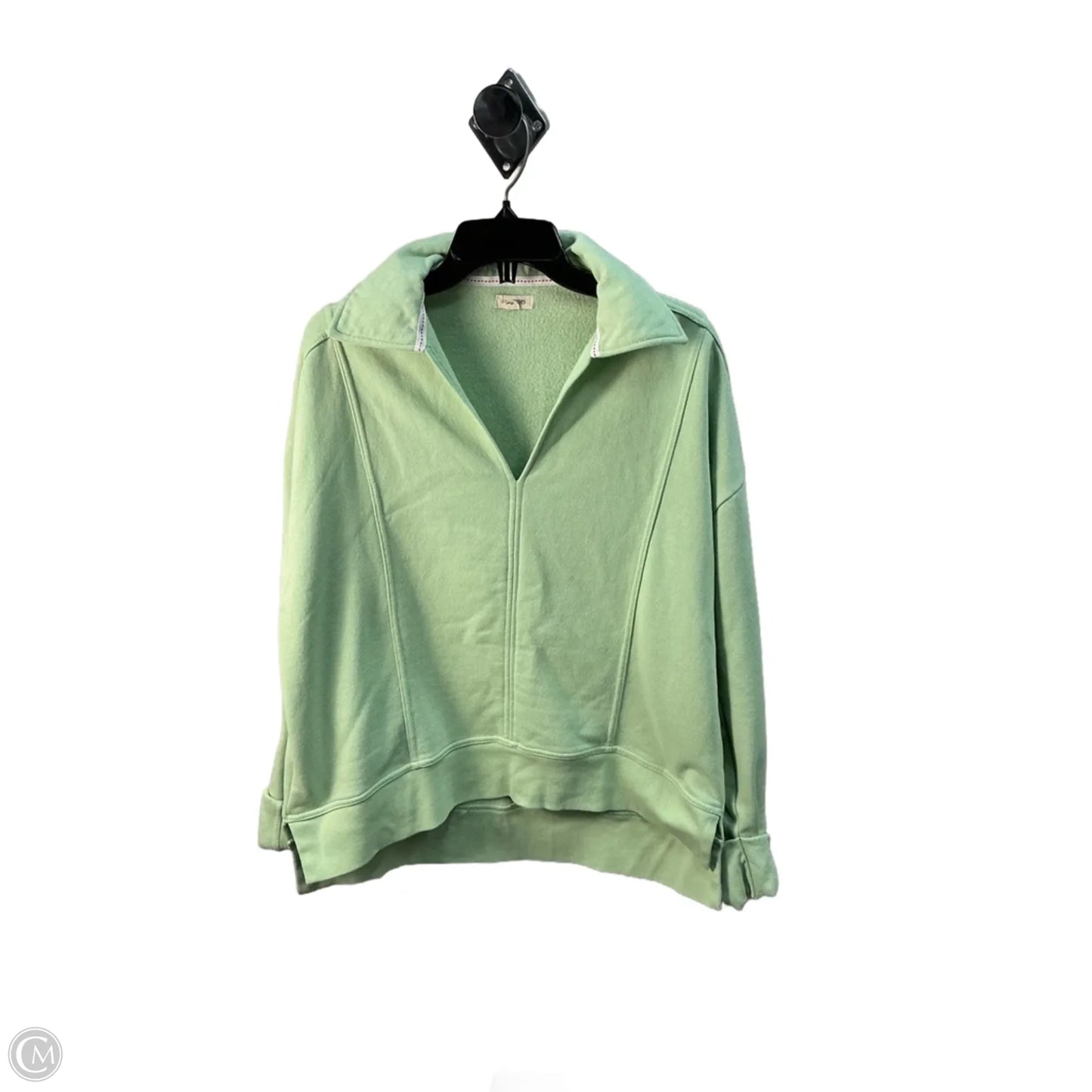 Sweatshirt Collar By Pilcro In Green, Size: S