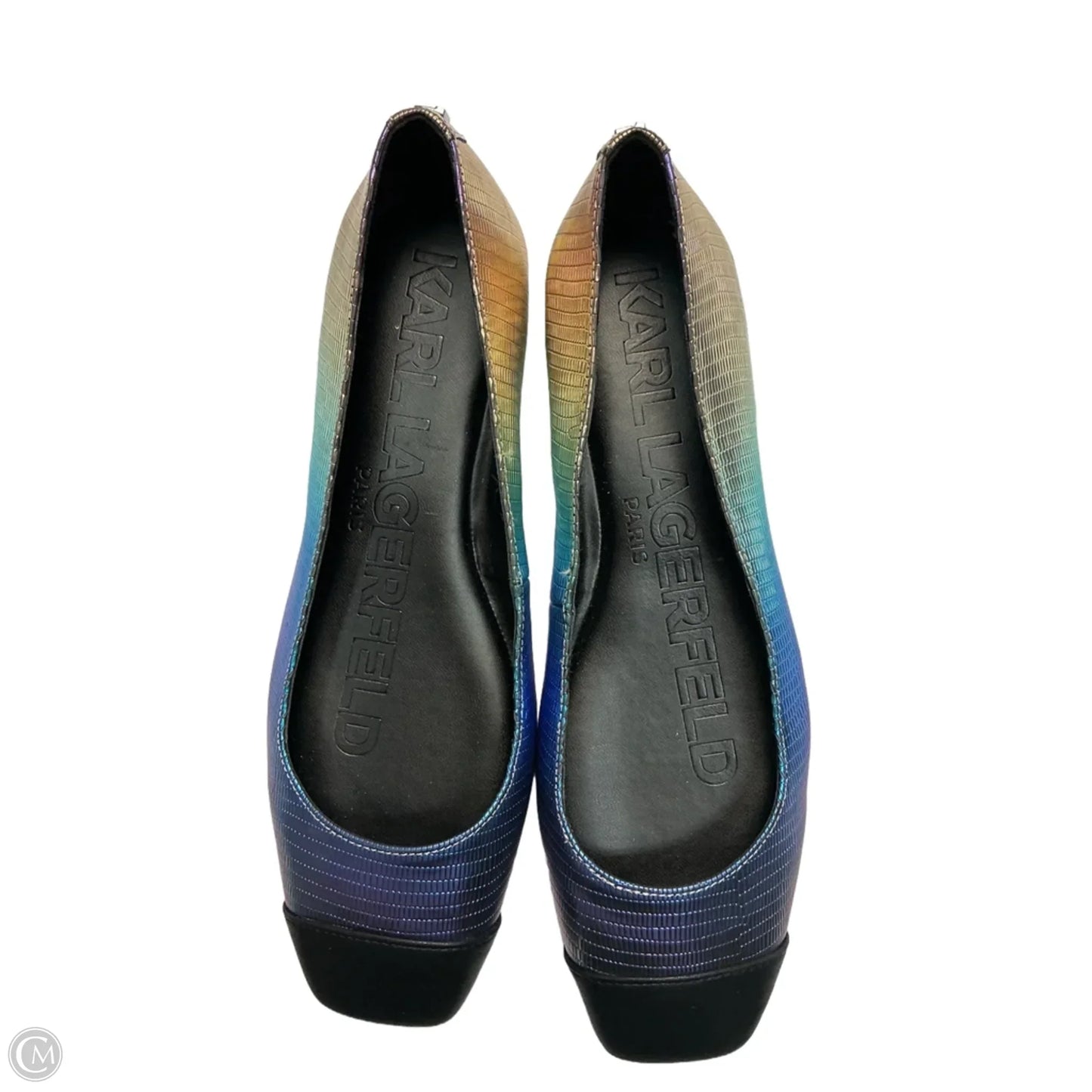 Shoes Designer By Karl Lagerfeld In MULTI, Size: 8