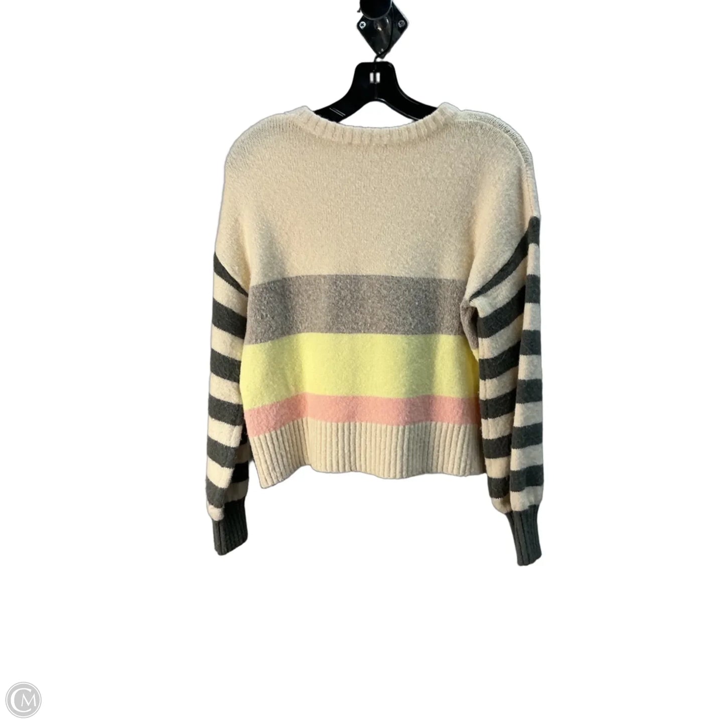 Sweater By Thml In Pink & Yellow, Size: S
