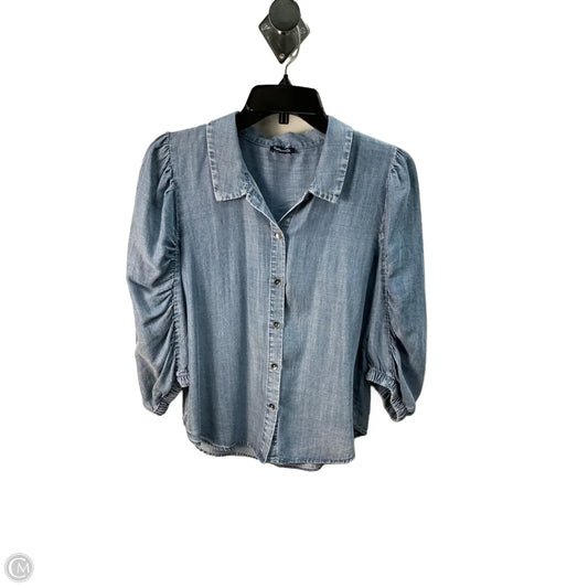 Top Long Sleeve By Splendid In Blue, Size: S