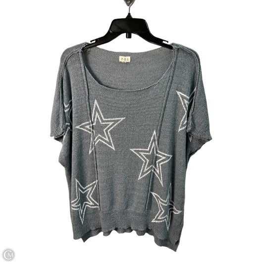 Top Sleeveless By Pol In Blue, Size: M