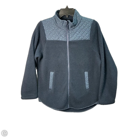 Jacket Faux Fur & Sherpa By Madewell In Blue, Size: Xs