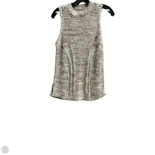 Top Sleeveless By Loft In Cream, Size: Xs