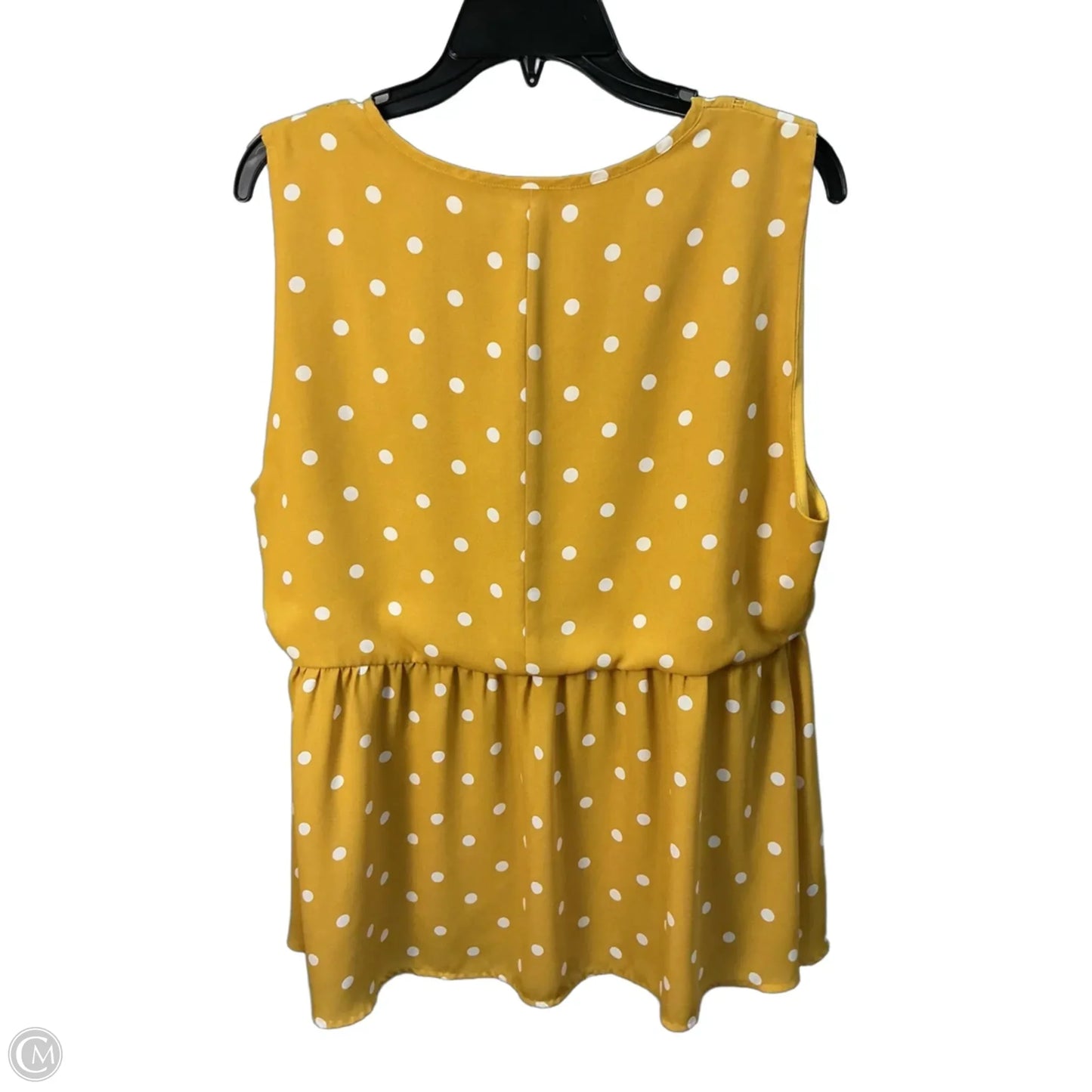 Top Sleeveless By Lane Bryant In Yellow, Size: 16