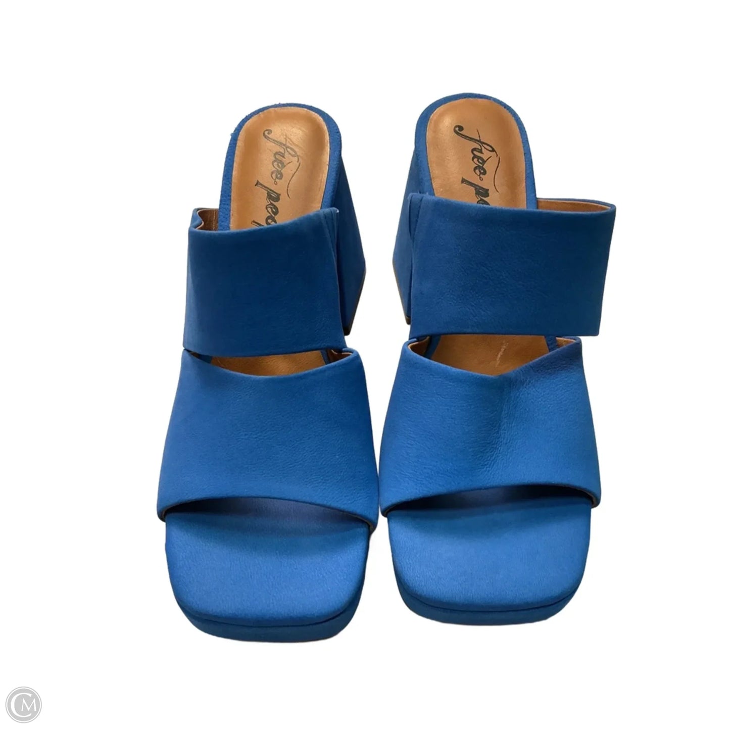 Sandals Heels Platform By Free People In Blue, Size: 7