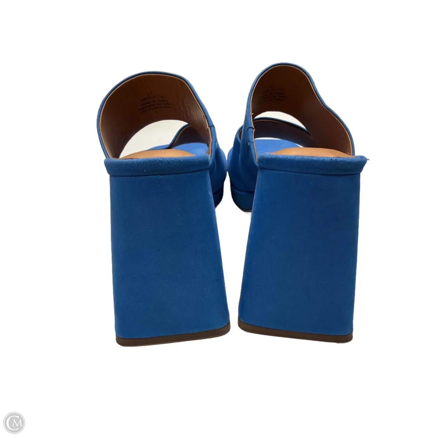 Sandals Heels Platform By Free People In Blue, Size: 7