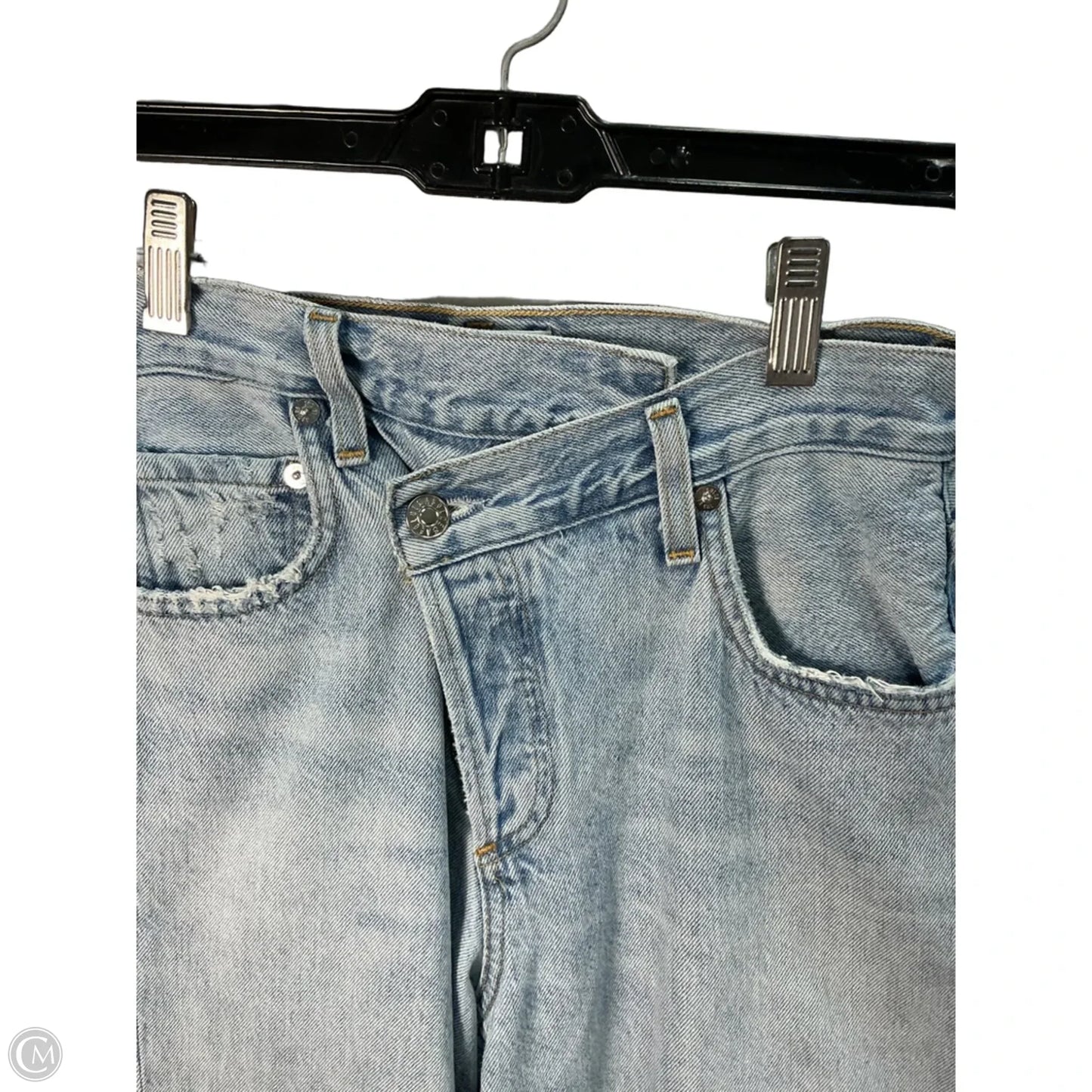 Jeans Straight By Agolde In Blue, Size: 0