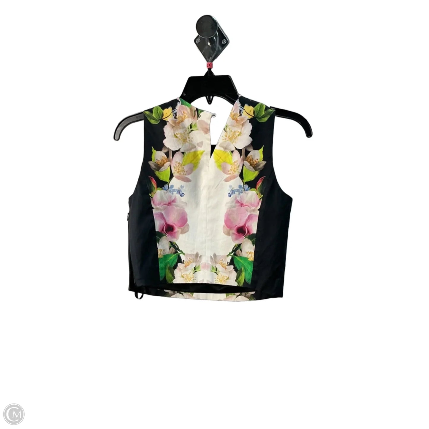 Top Sleeveless By Ted Baker In Floral Print, Size: Xs