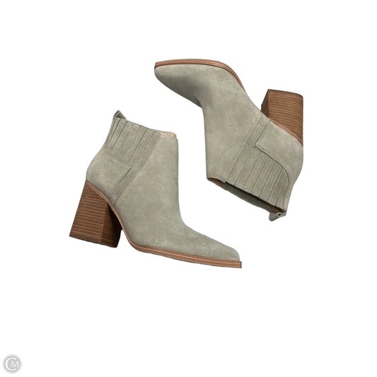 Boots Ankle Heels By Marc Fisher In Tan, Size: 10