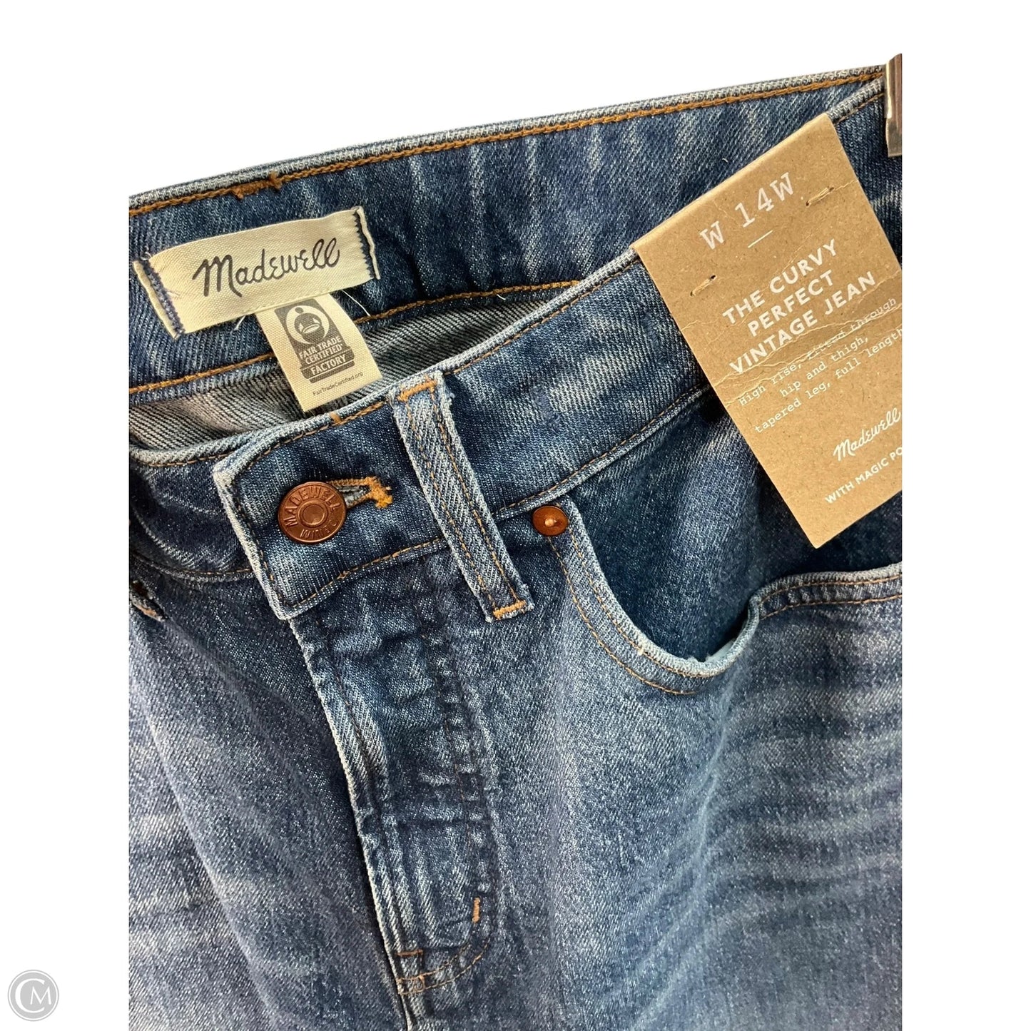 Jeans Cropped By Madewell In Blue, Size: 14