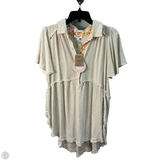 Dress Casual Short By Umgee In Cream, Size: M