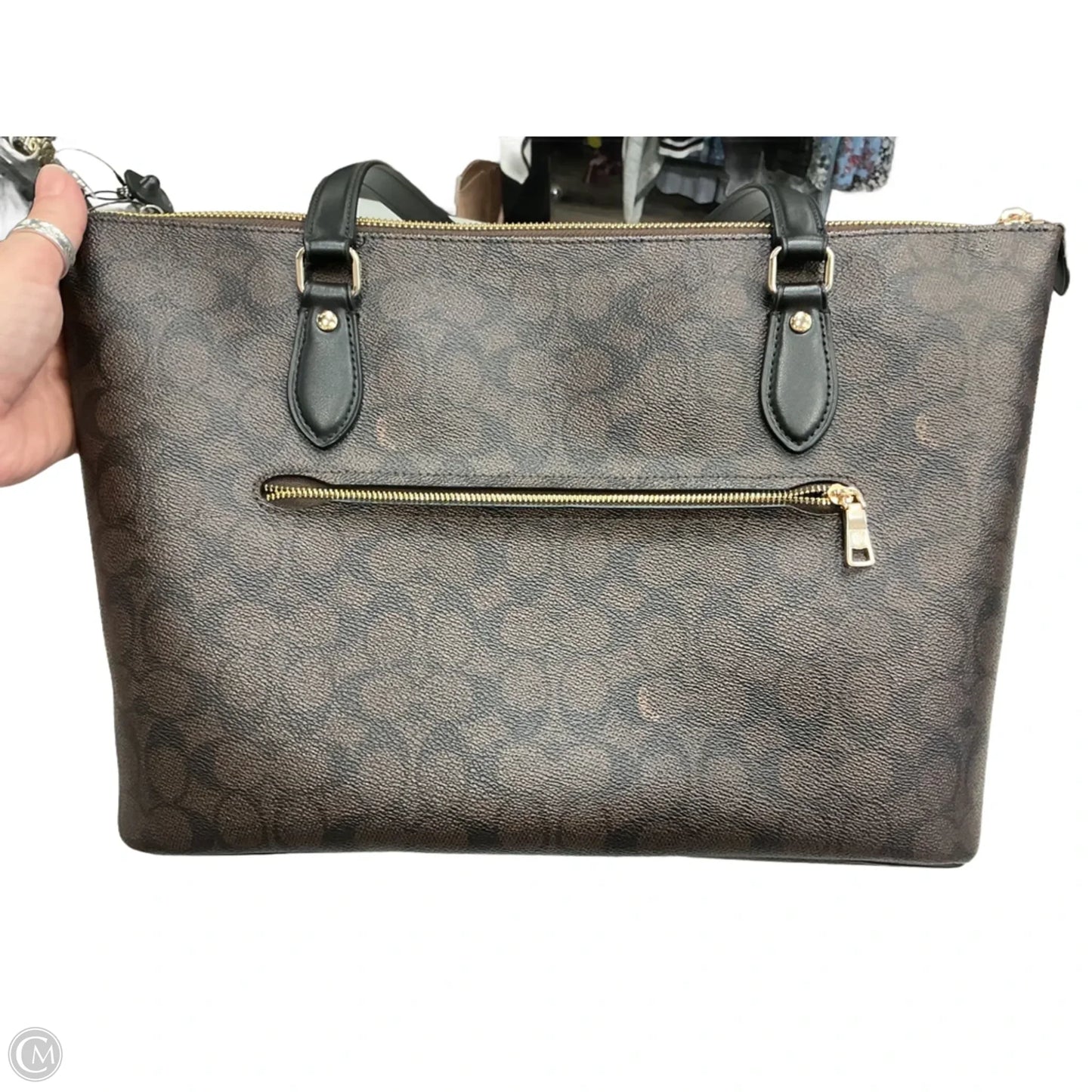 Tote Designer By Coach, Size: Large