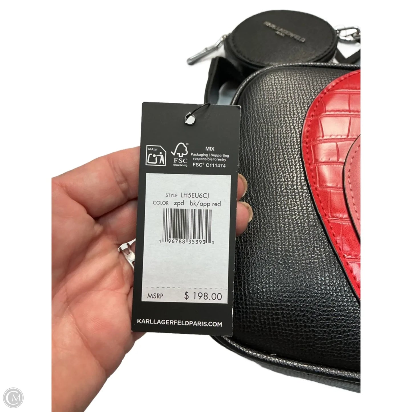 Crossbody Designer By Karl Lagerfeld, Size: Medium