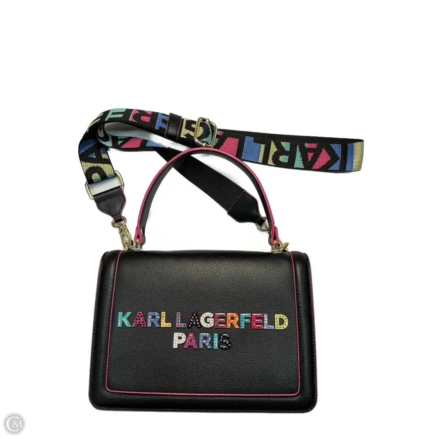 Crossbody Designer By Karl Lagerfeld, Size: Medium