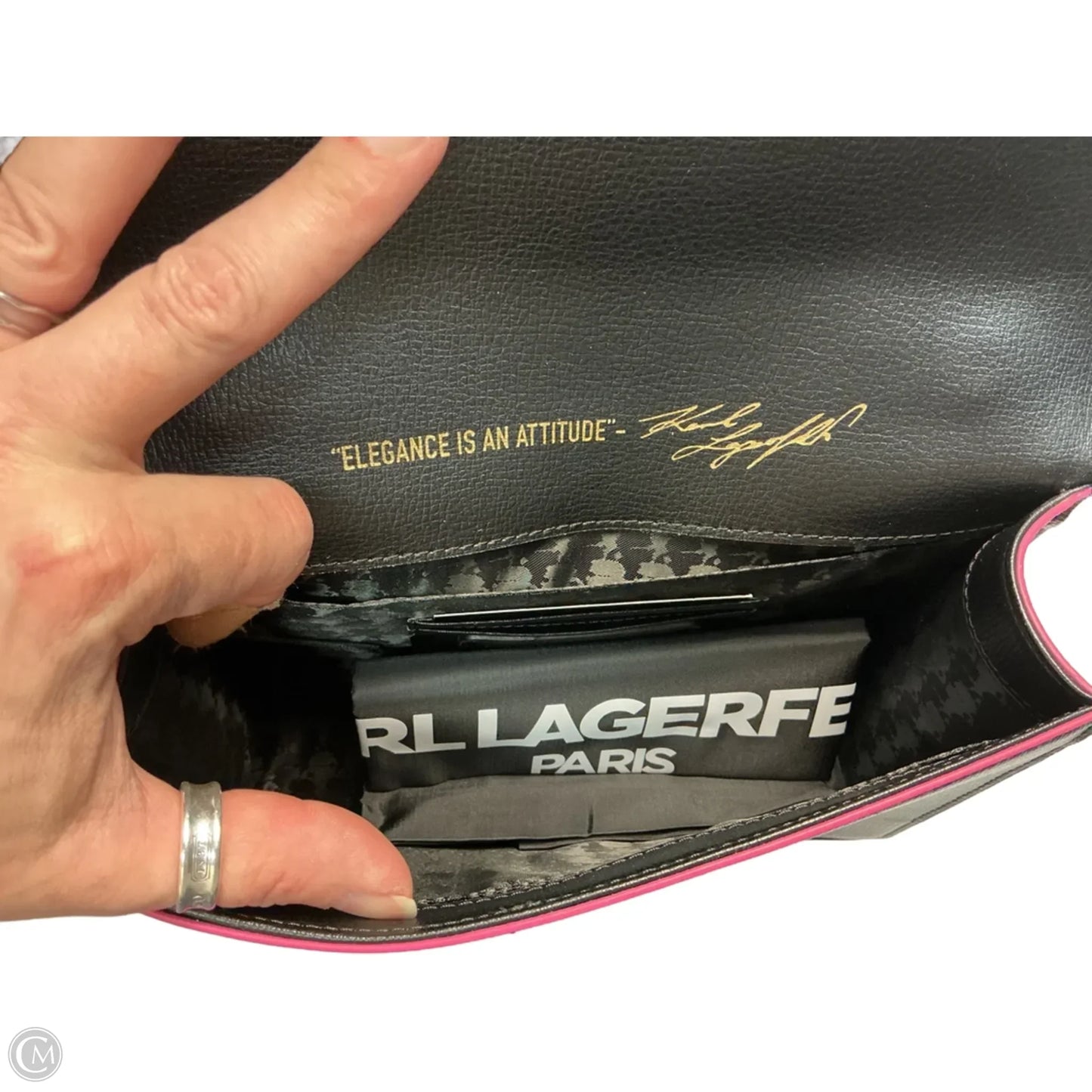 Crossbody Designer By Karl Lagerfeld, Size: Medium